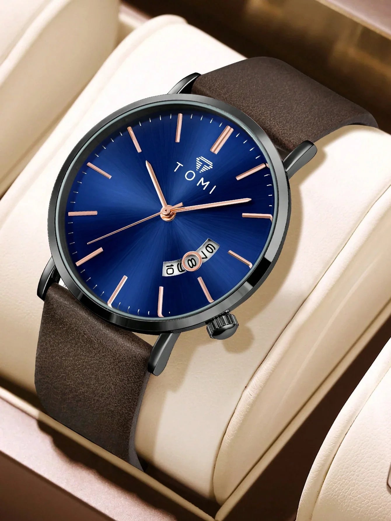 TOMI T-018 Date Quartz Luxury Slim Watch – New Arrival