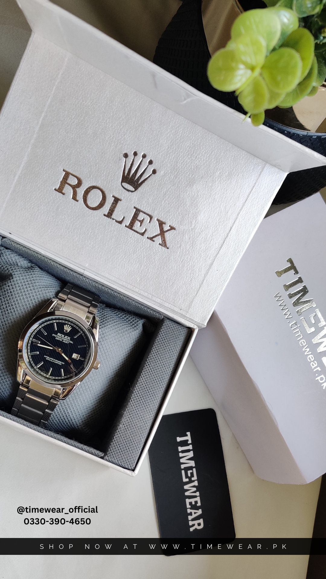 Rolex Gents (BL-Date-SB) with Rolex Box