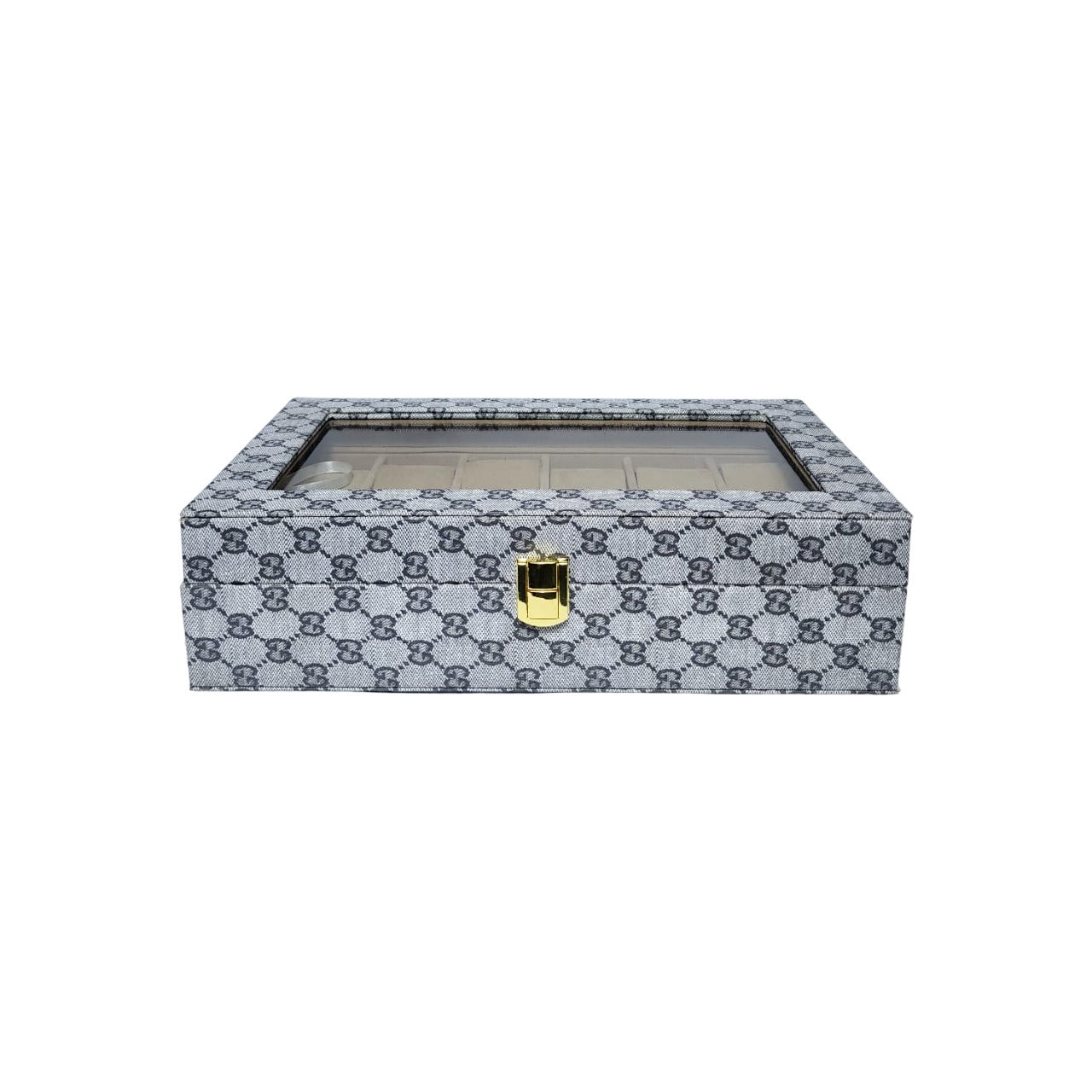 PU Leather Display Collection Storage 12 Grids Watch Organizer Box