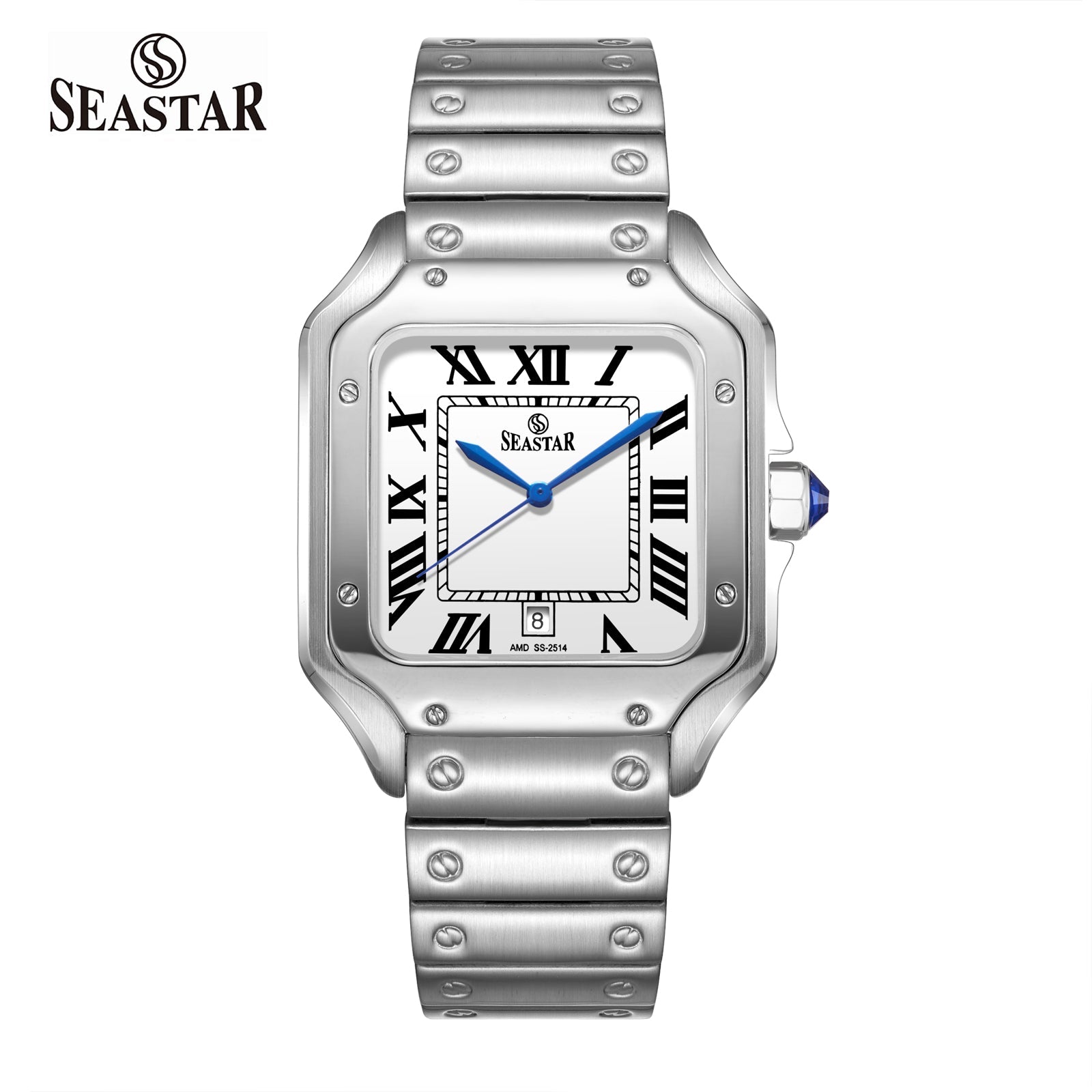 Seastar SS-2514M Japan Movement, Stainless Steel Chain Men's Watch