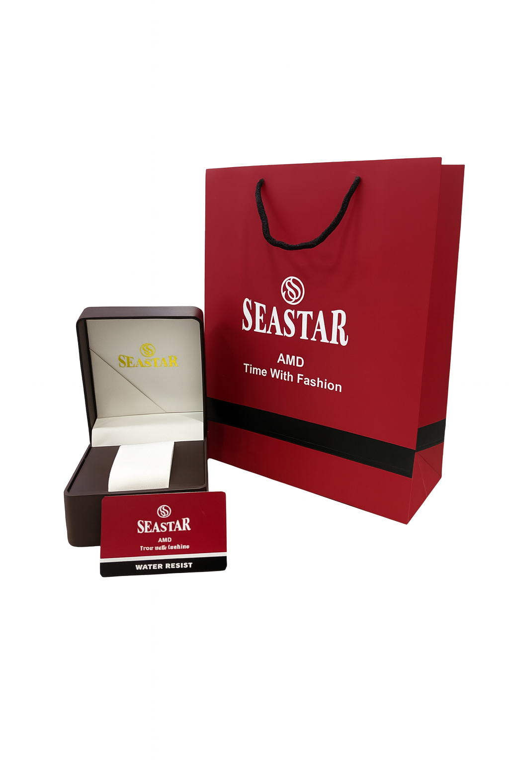 Seastar Premium Branded Packaging – Watch Box, Gift Bag & Warranty Card