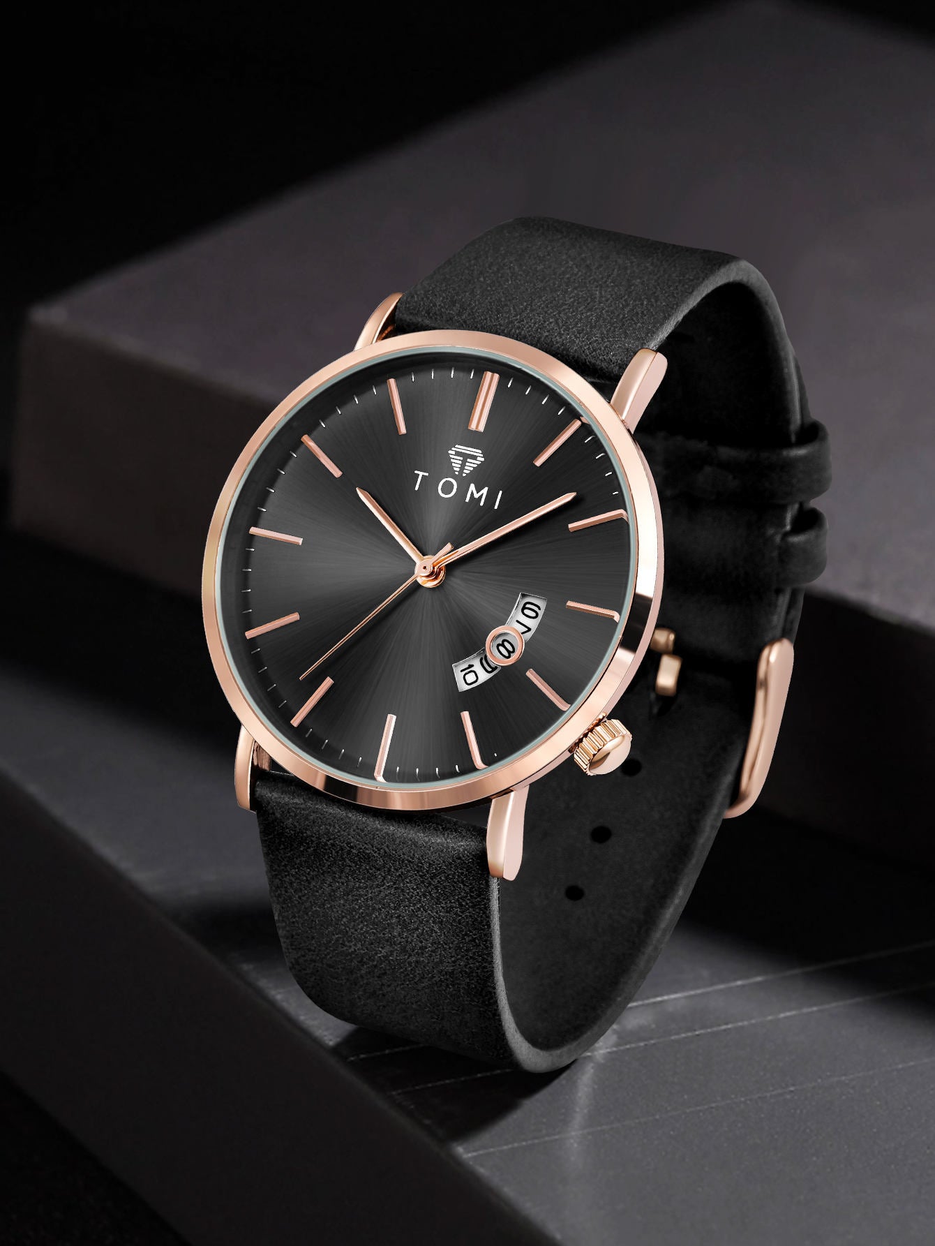TOMI T-018 Date Quartz Luxury Slim Watch – New Arrival