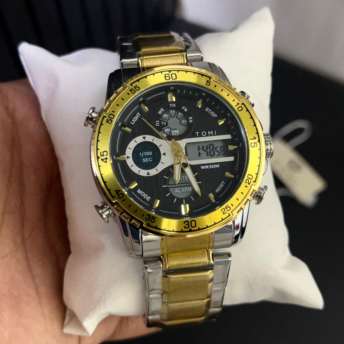 TOMI T-3010 High Quality Chain Watch Dual Time