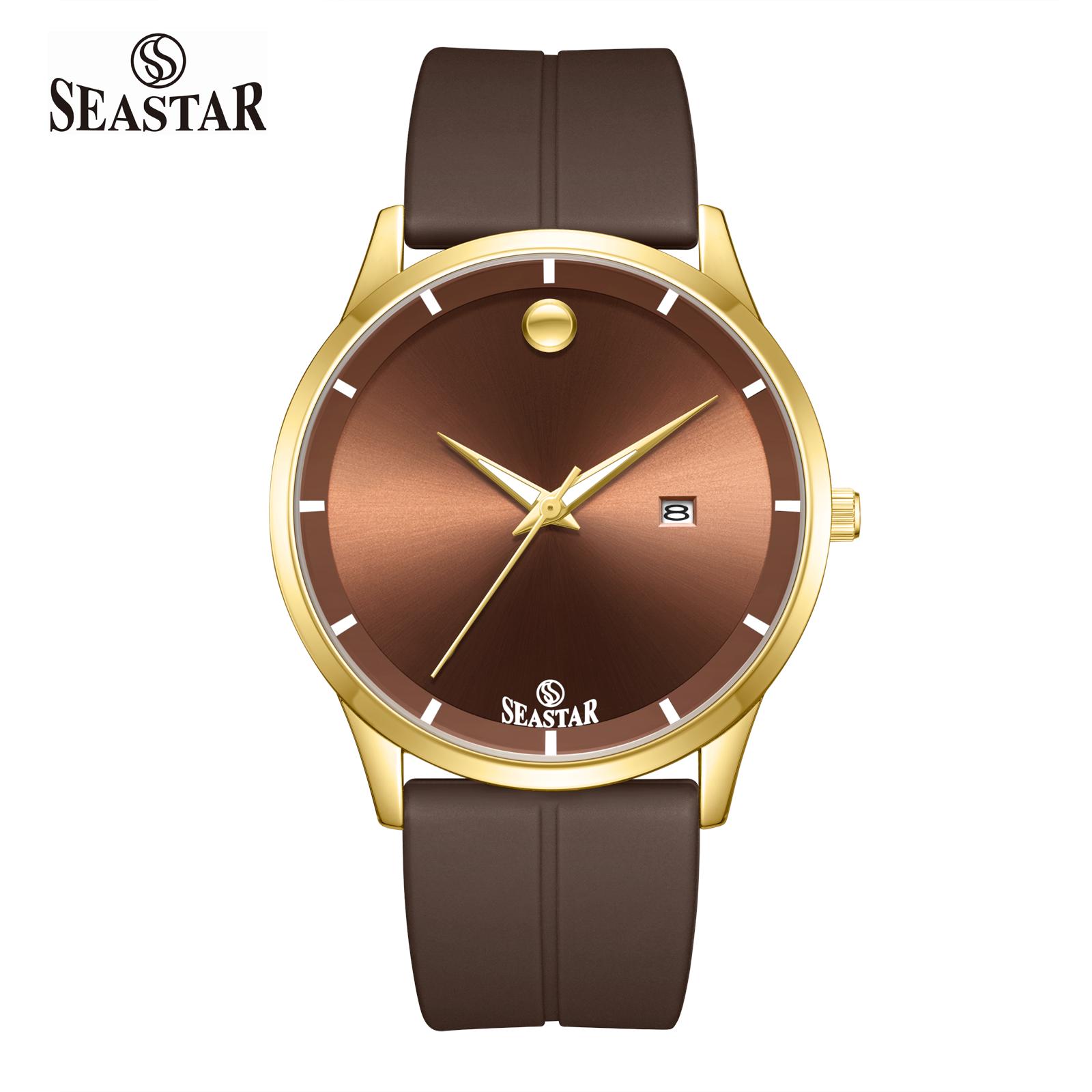 SEASTAR SS-2460M Men’s Watch Silicone Straps