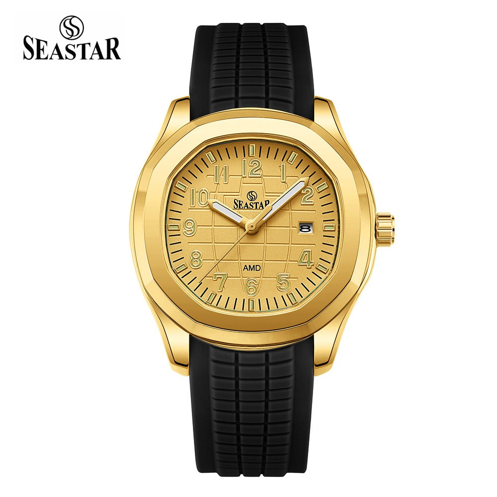 Seastar SS-2442M – Men's Sport Silicone Strap Casual Watch