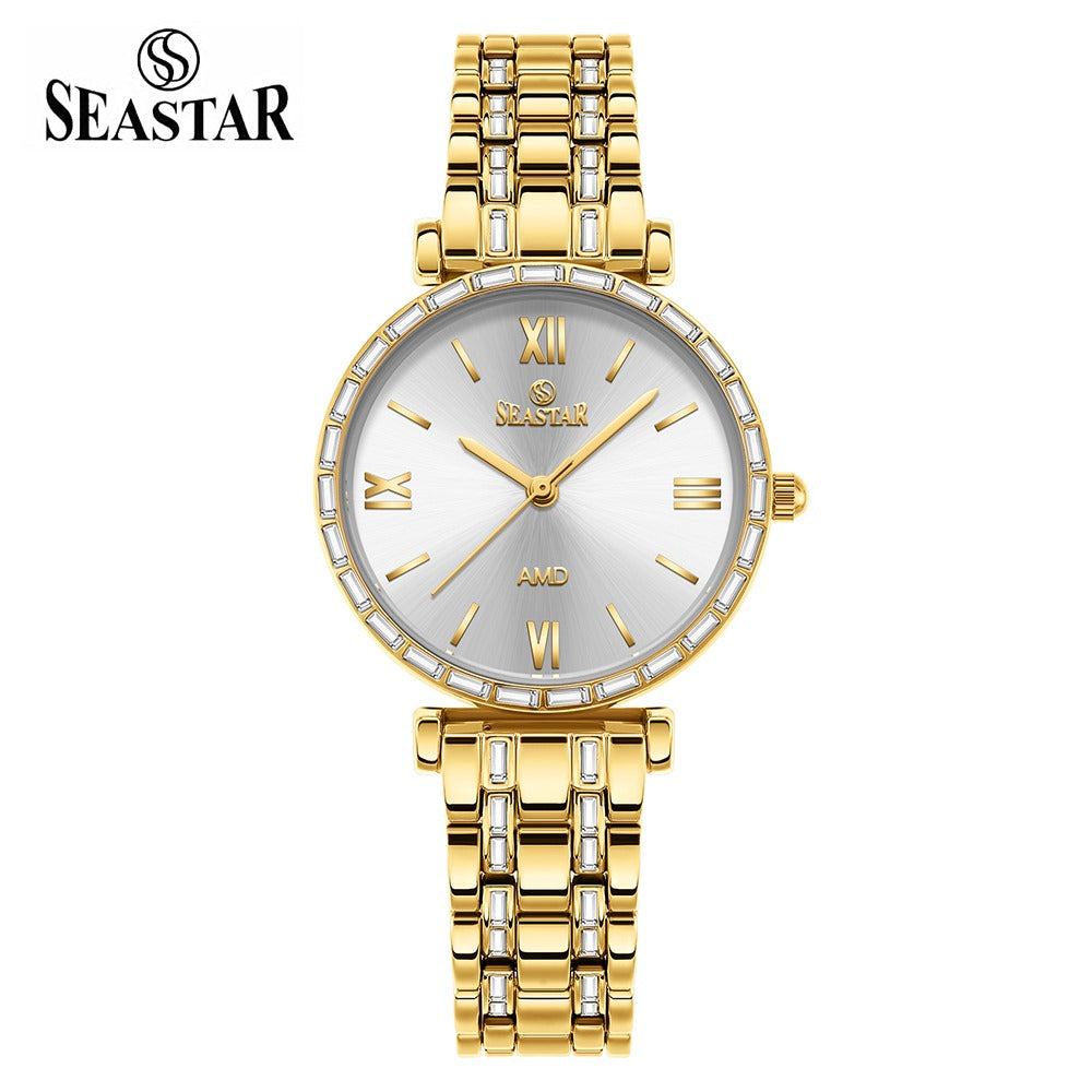 Seastar SS-2430L – Elegant Crystal Women’s Analog Watch