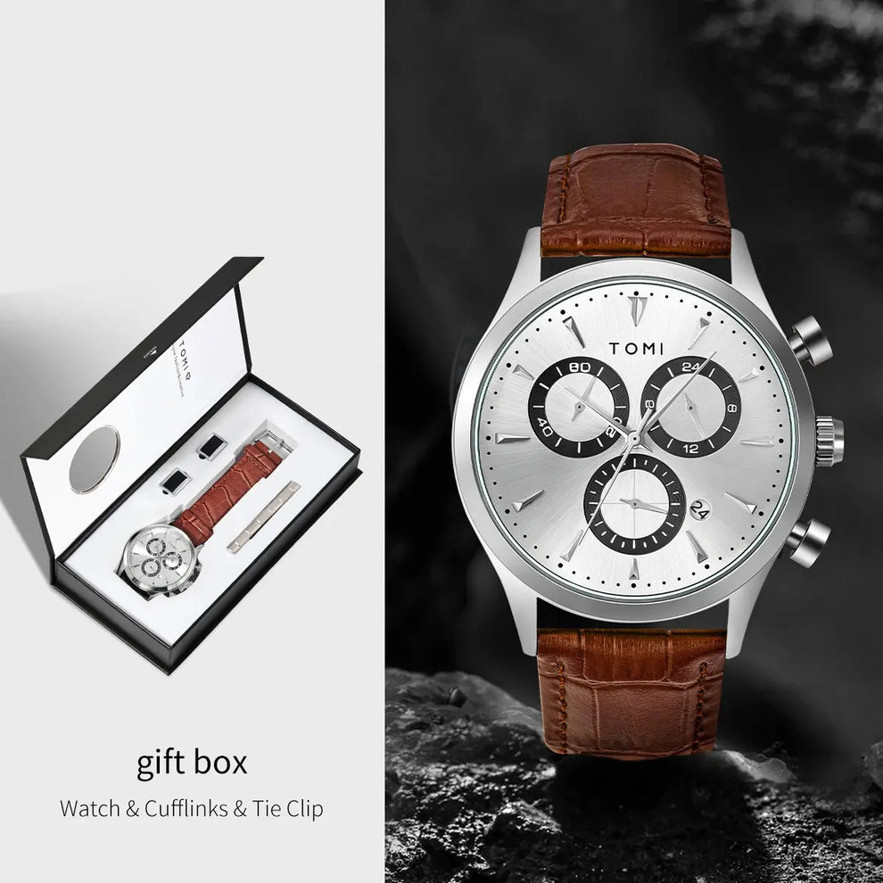 TOMI T-602 Chronograph Premium Luxury Business Men's Watch