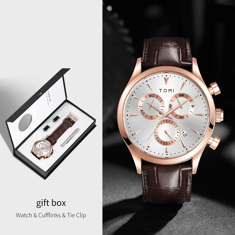 TOMI T-602 Chronograph Premium Luxury Business Men's Watch