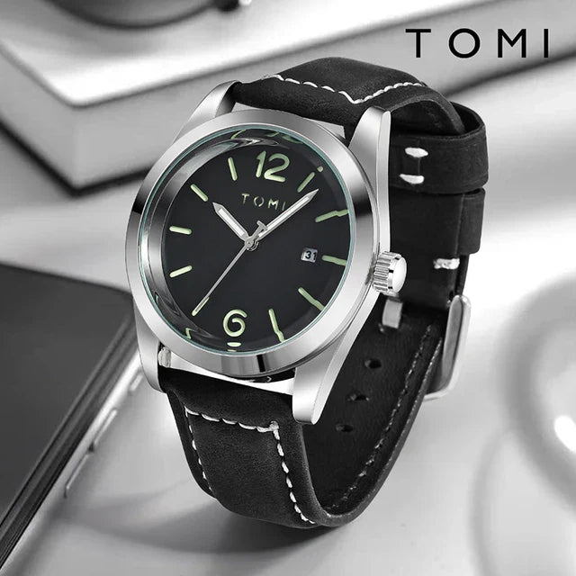 TOMI T-095 Luxury Watch Dial Quartz Date