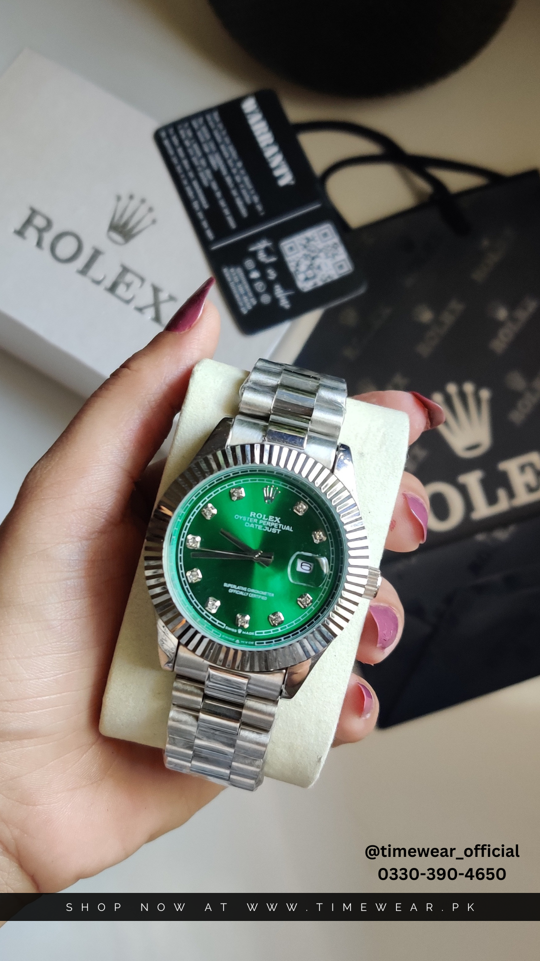 Rolex Gents Crown Lock (KAN-SGR) Premium Rolex Box, Bag & Warranty Card