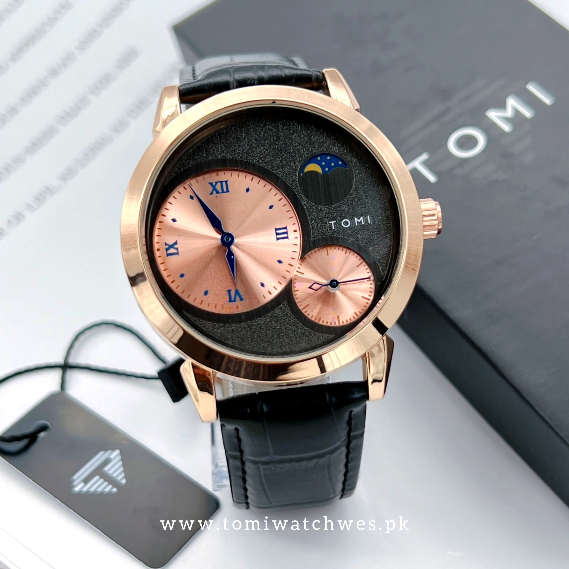 TOMI T-236 Chronograph Moon Graph Watch