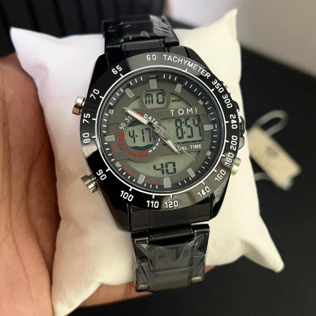 TOMI T-2106 High Quality Chain Watch Sport Edition Dual Time