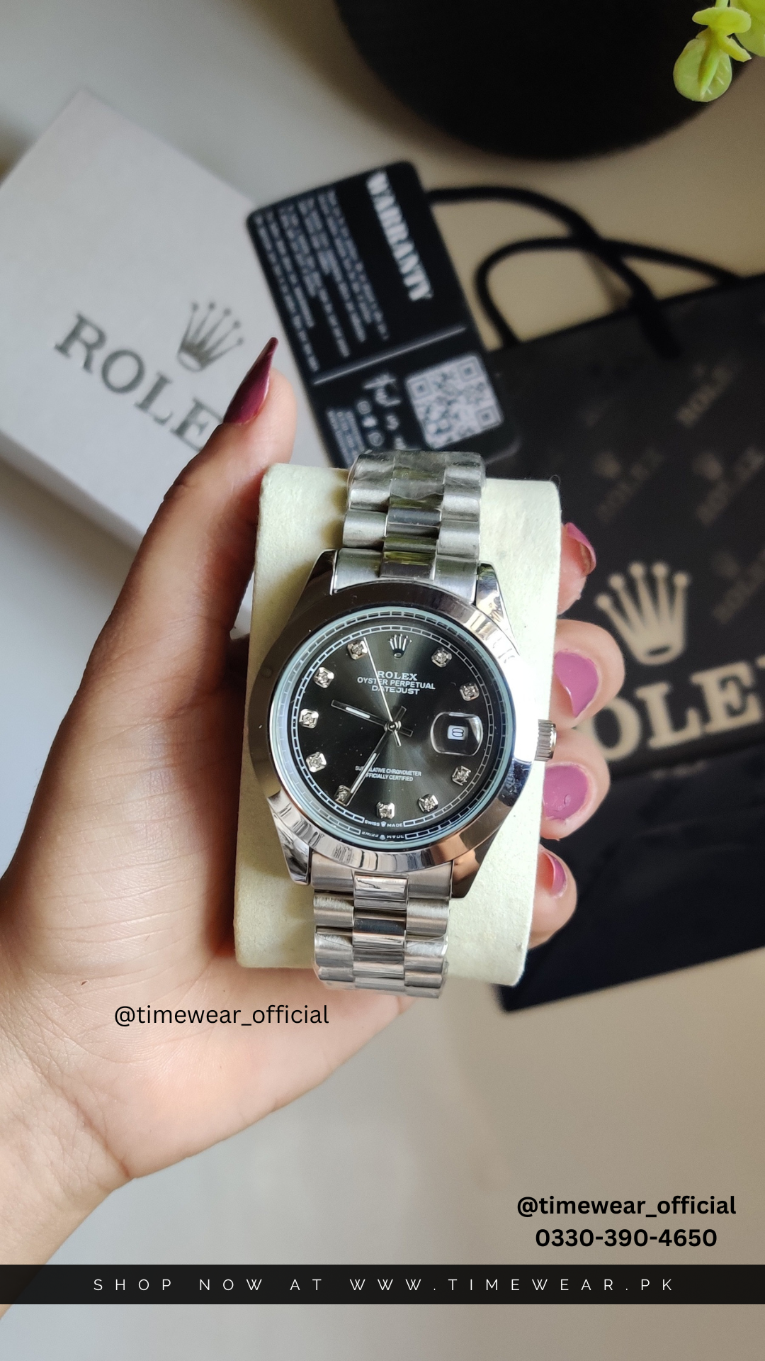 Rolex Gents Crown Lock (SBK) Premium Rolex Box, Bag & Warranty Card