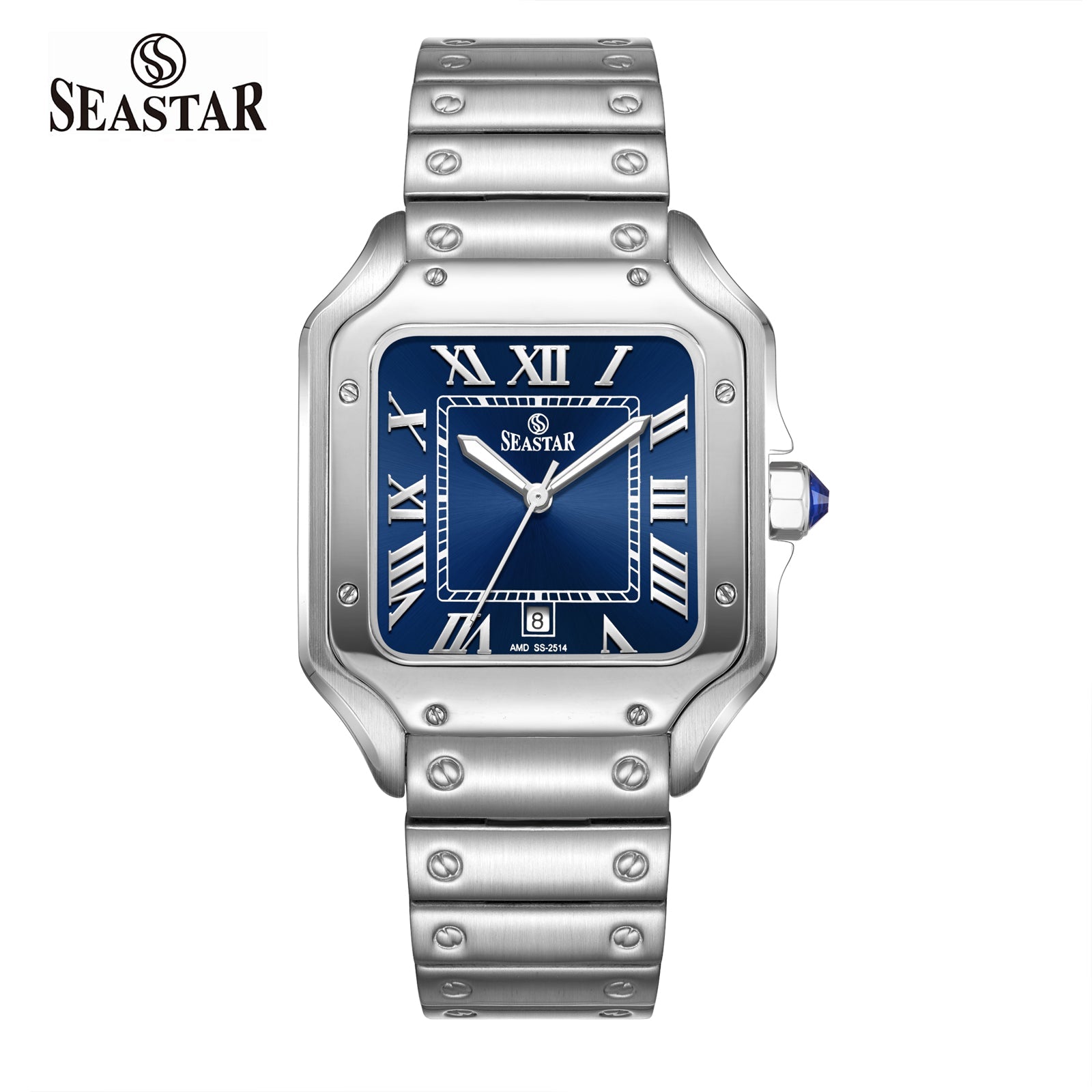 Seastar SS-2514M Japan Movement, Stainless Steel Chain Men's Watch