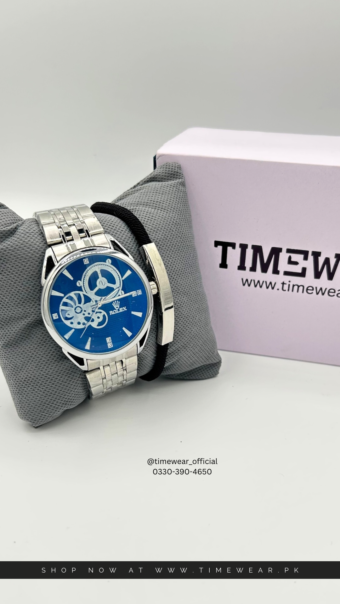 Bundle Offer (Rolex Gents + Bracelet - DSB-02) with Rolex Box