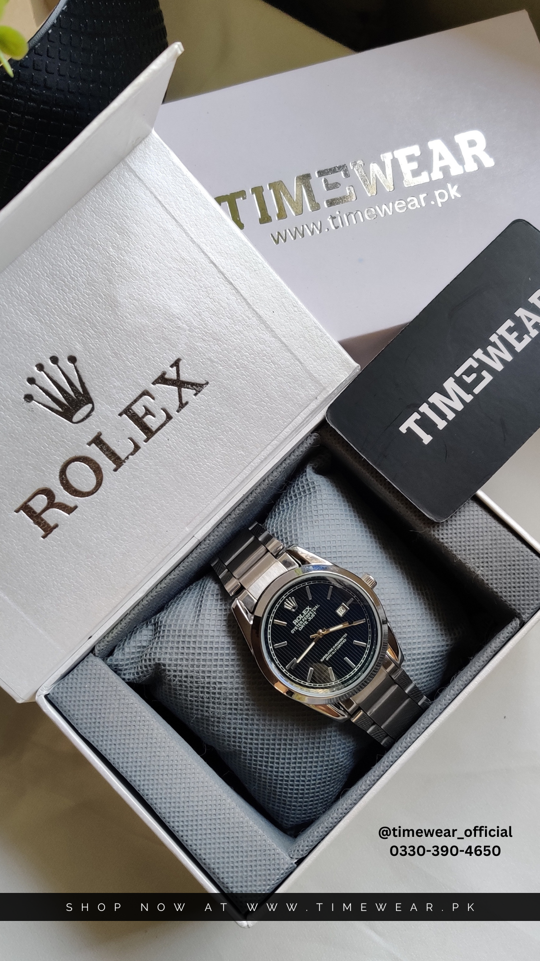 Rolex Gents (BL-Date-SB) with Rolex Box