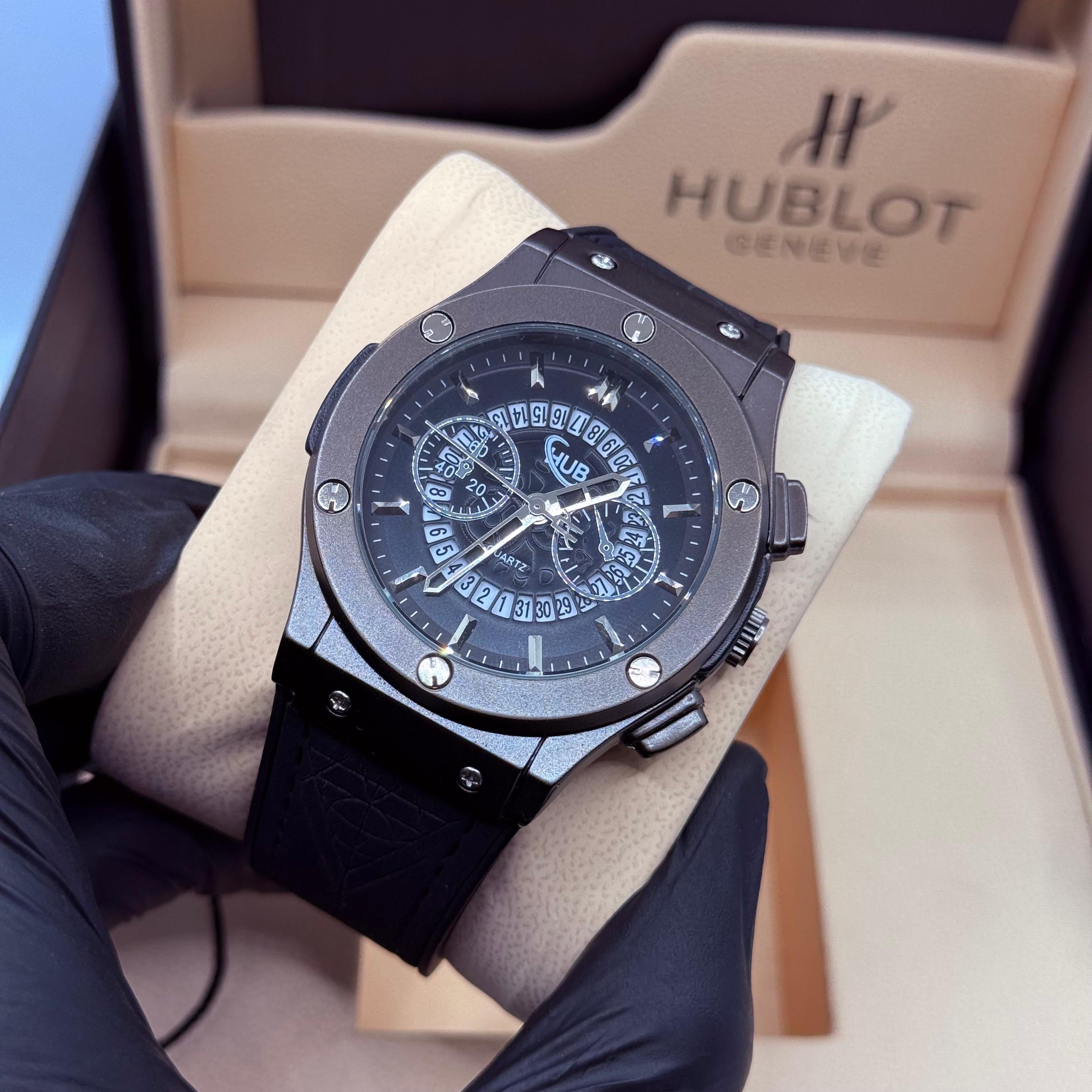 Hublot black scelton with black dial