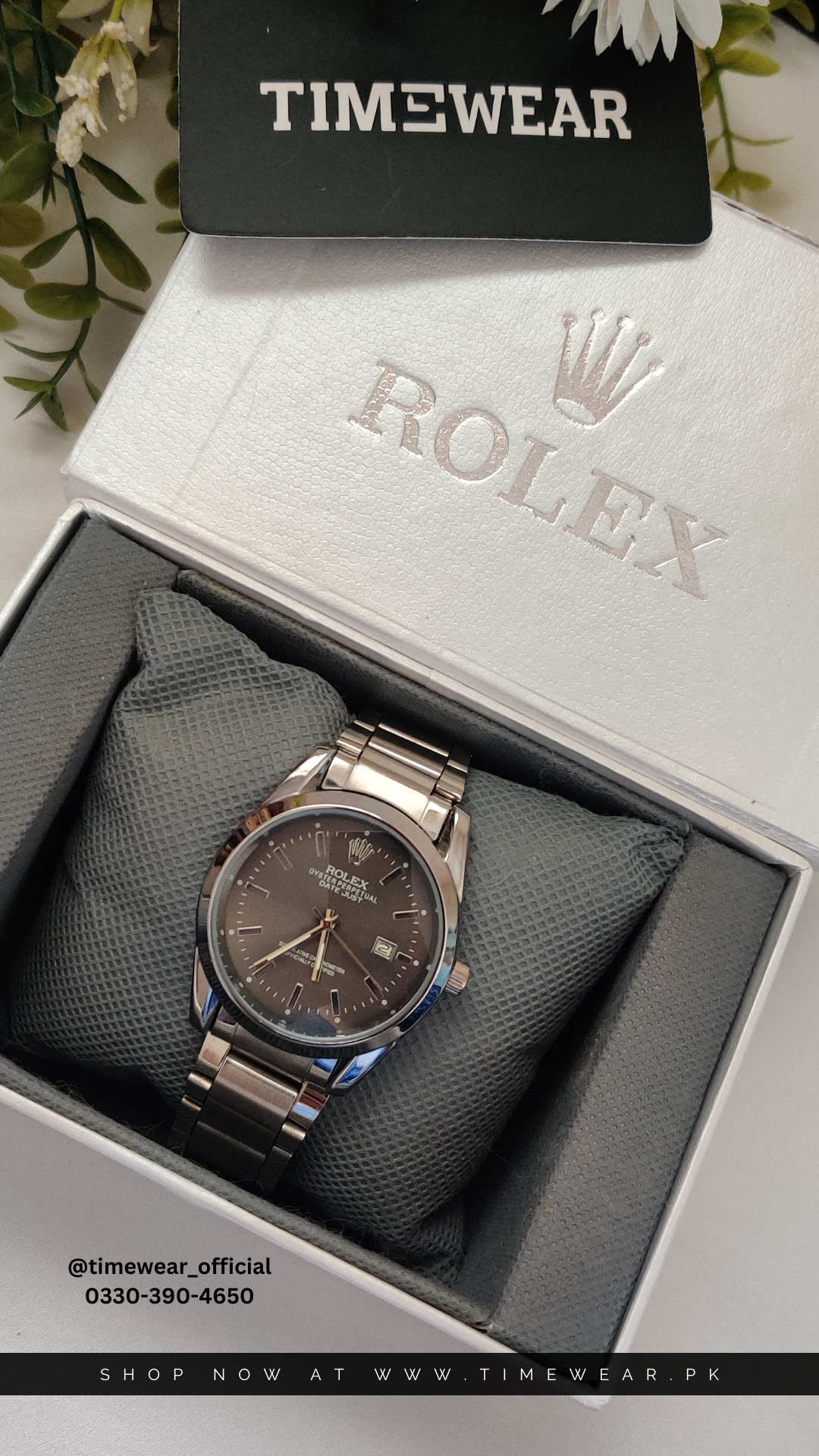 Rolex Gents (BL-Date-BR) with Rolex Box