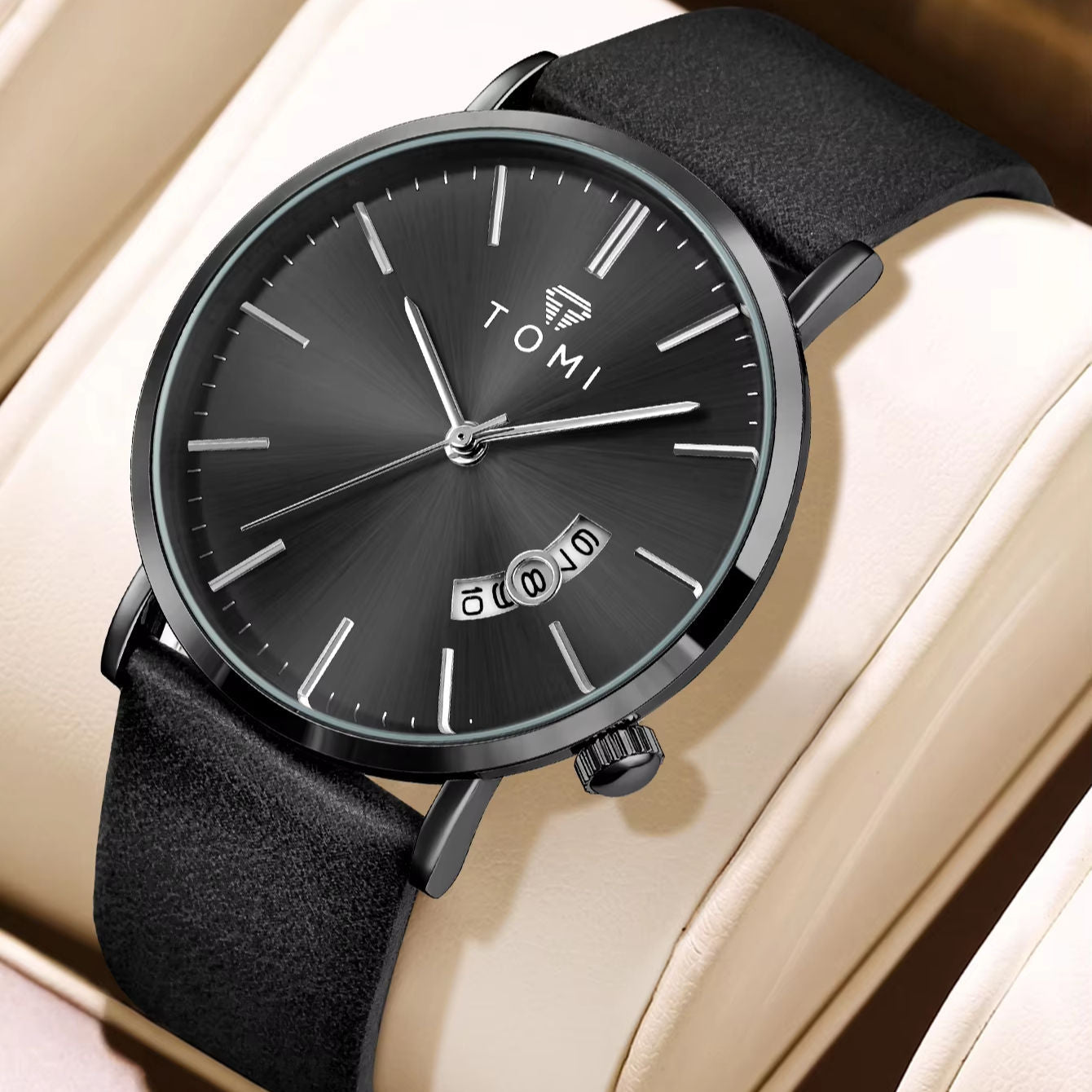 TOMI T-018 Date Quartz Luxury Slim Watch – New Arrival