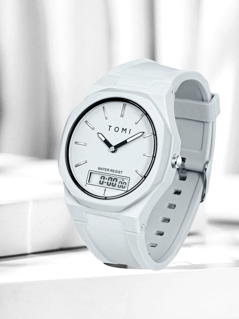TOMI T-238 Dual Time Sports Watch