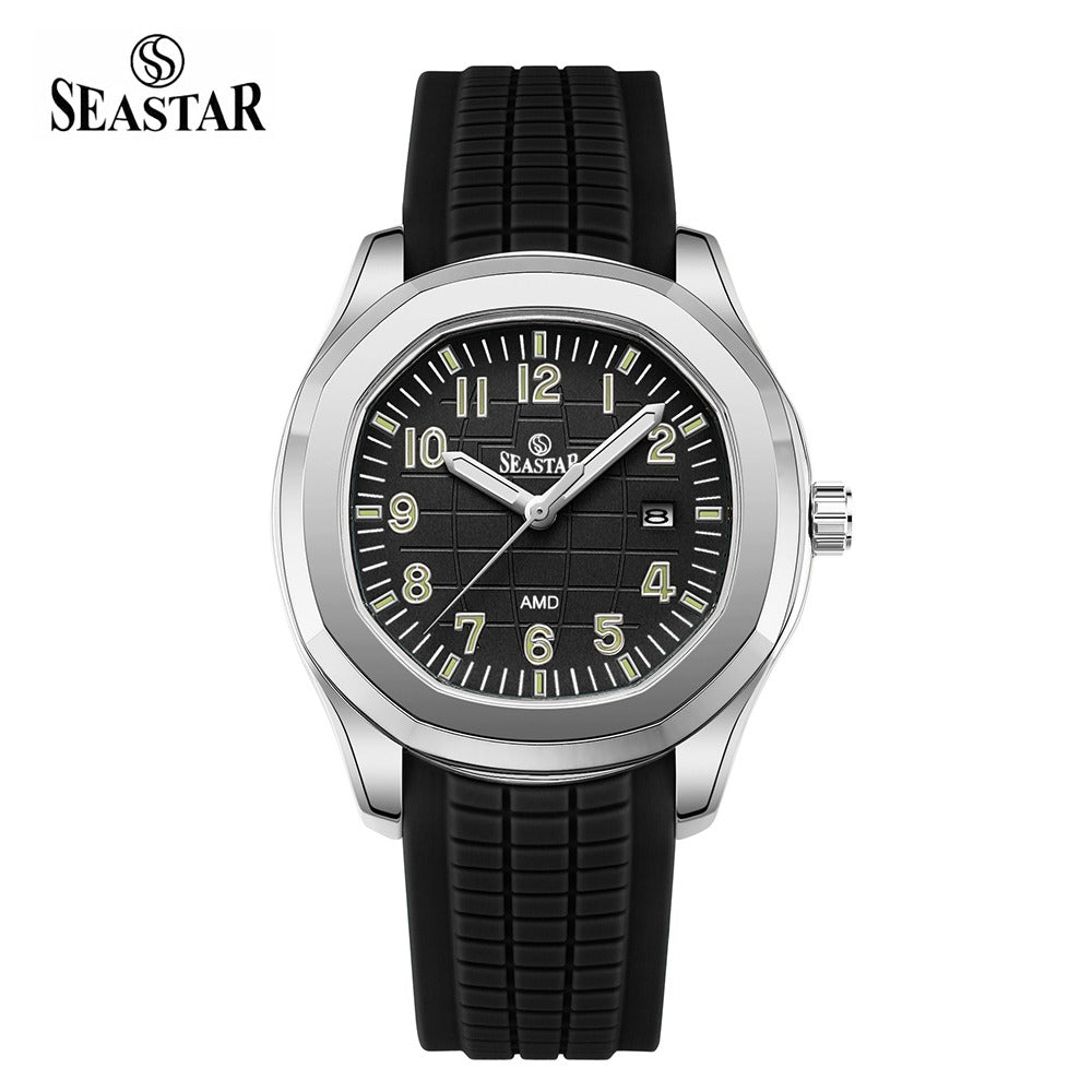 Seastar SS-2442M – Men's Sport Silicone Strap Casual Watch