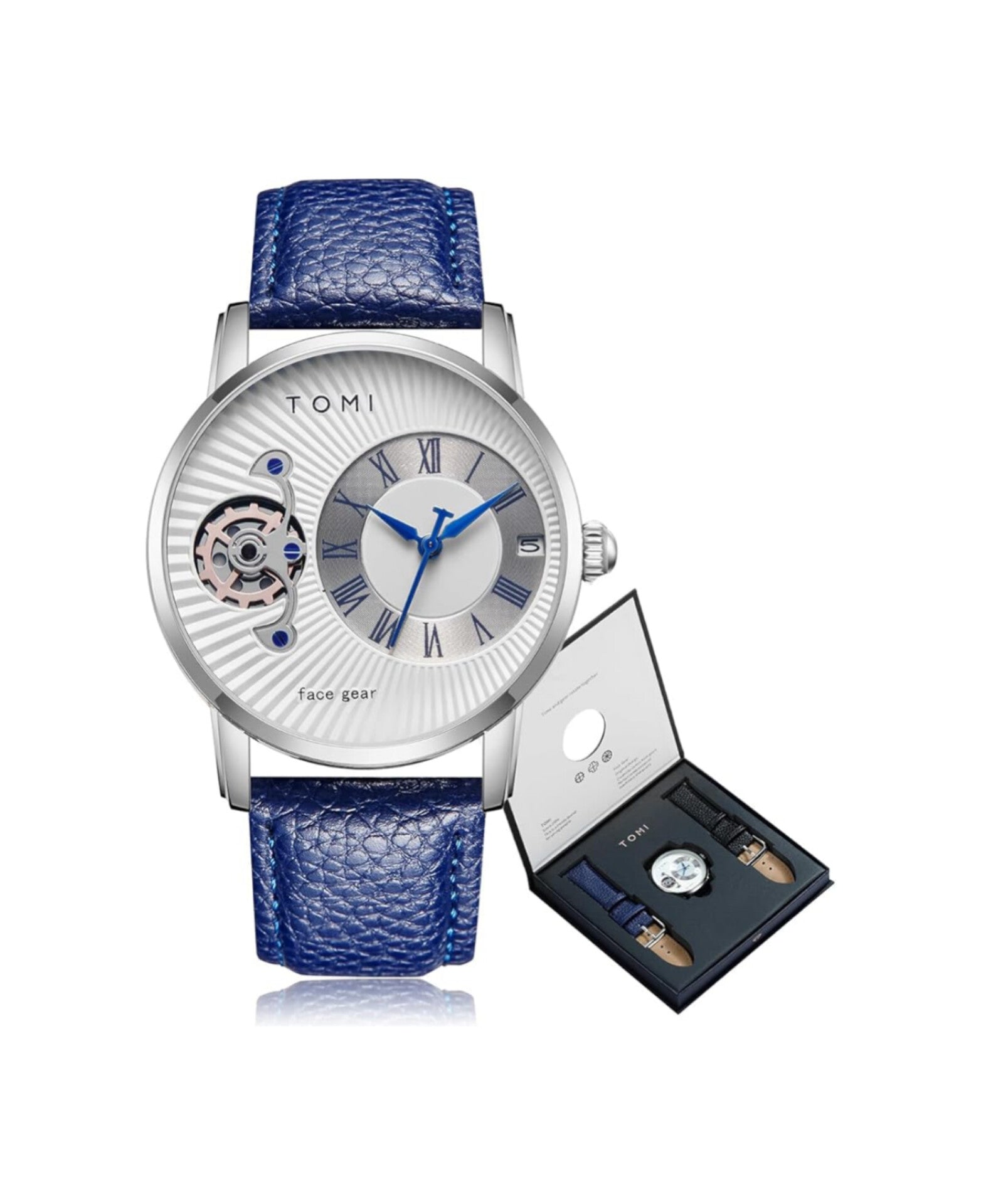 TOMI T-104 Face Gear Dual Strap Watch