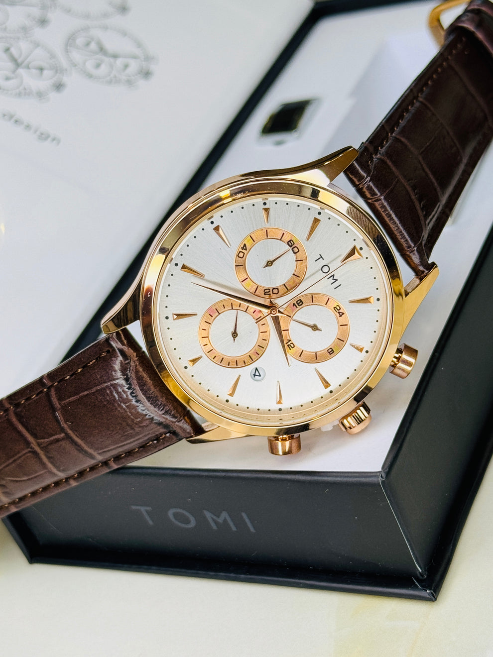 TOMI T-602 Chronograph Premium Luxury Business Men's Watch