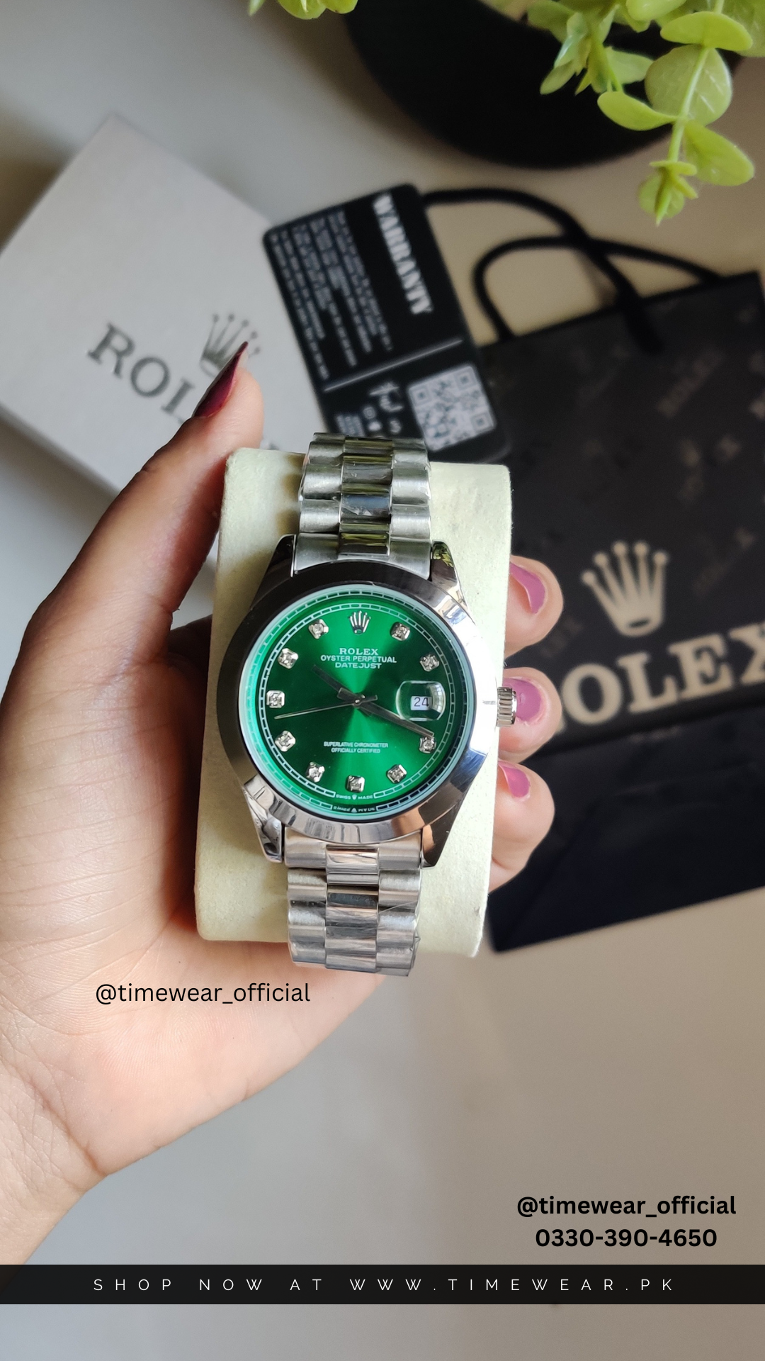 Rolex Gents Crown Lock (SGR) Premium Rolex Box, Bag & Warranty Card